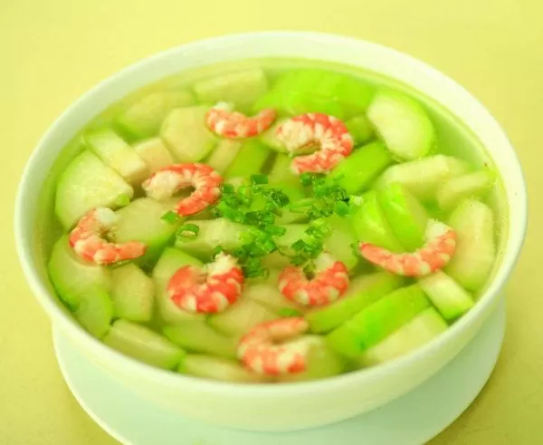 Canh bầu nấu tôm