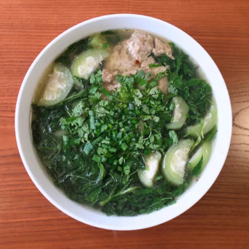 Canh cua rau đay