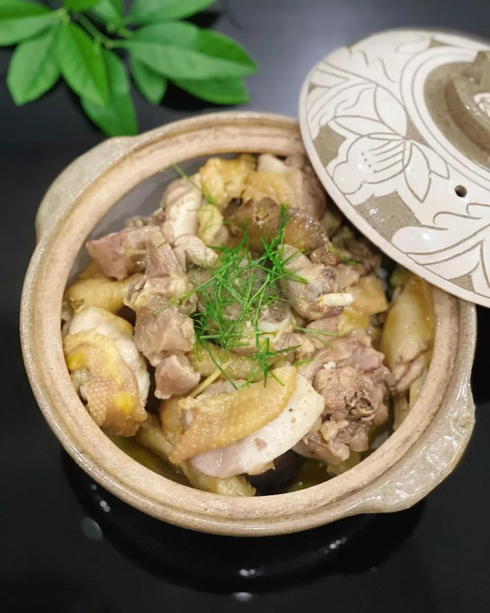 Gà ta rang lá chanh
