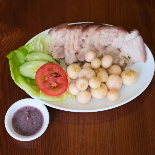 Thịt luộc cà pháo
