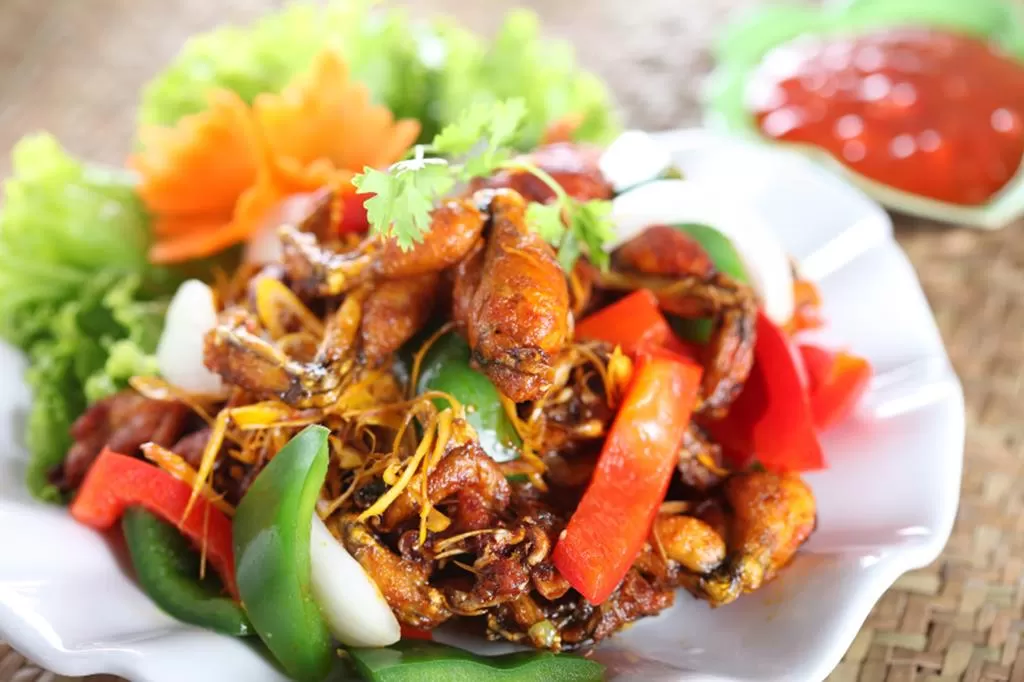 Ếch xào sả ớt